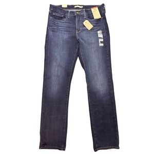 Levis 314 Shaping Straight Jeans Womens 14 W32 L32 Dark Wash Hypersoft NWT